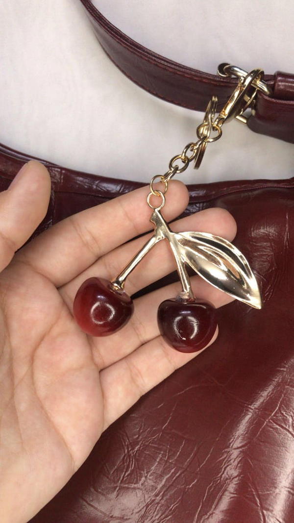 cherry bag charm  Image 3 Preview