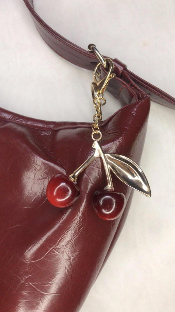 cherry bag charm  Image 4 Preview