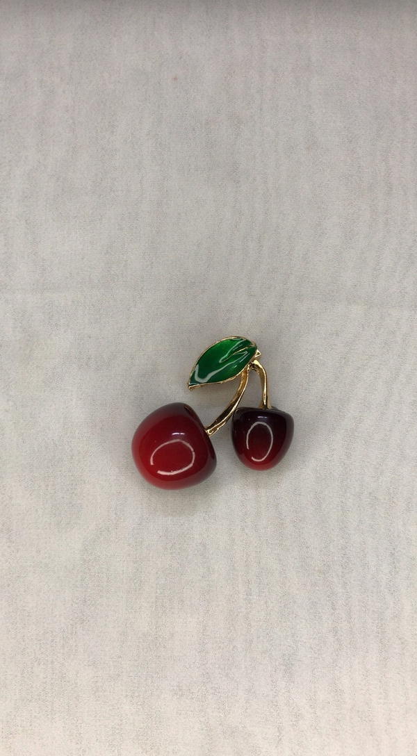 cherry brooch Image 1 Preview