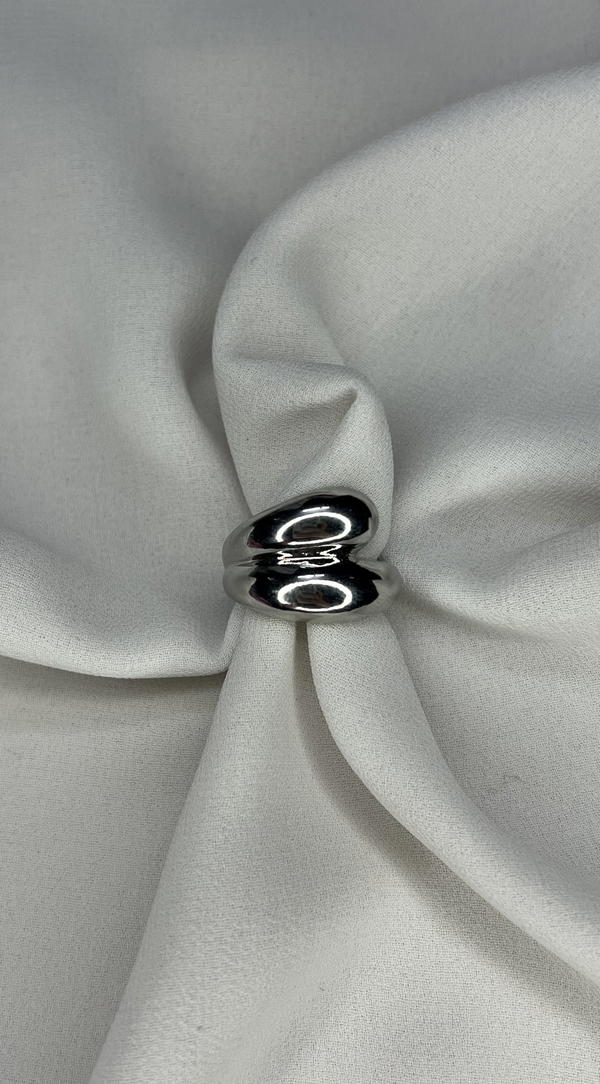 chunky silver ring  Image 2 Preview