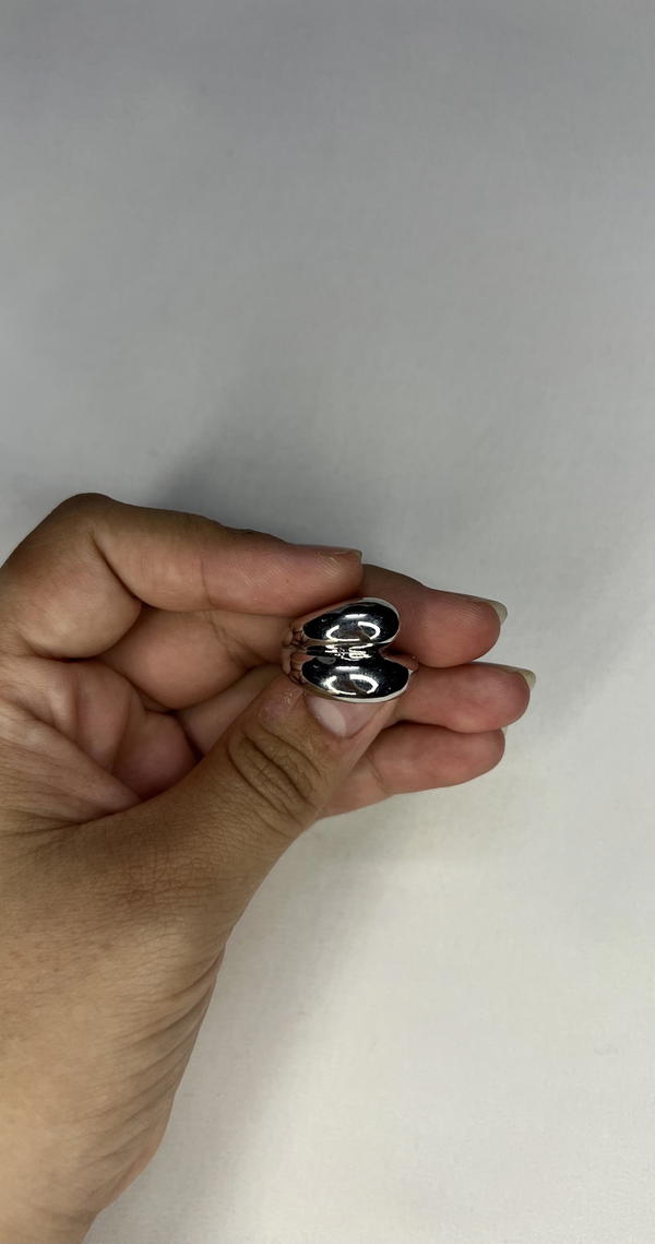chunky silver ring  Image 4 Preview