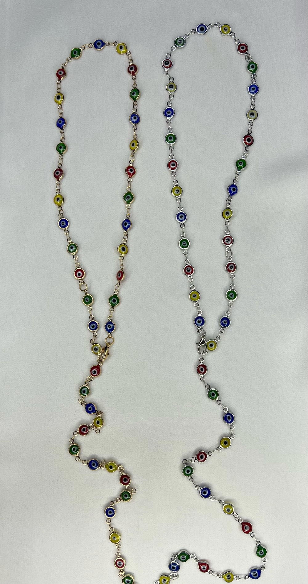 colorful evil eye long chain  Preview Image