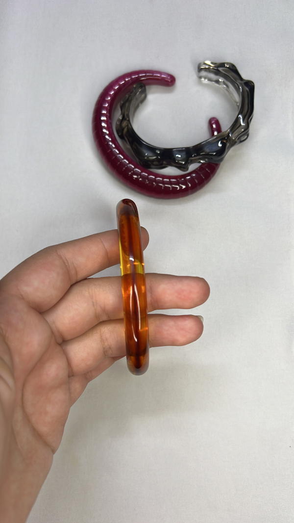 Acrylic bangles Image 7 Preview