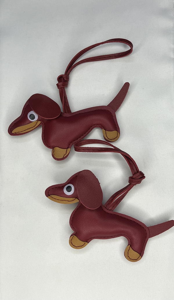 leather doggy bag charm  Image 1 Preview