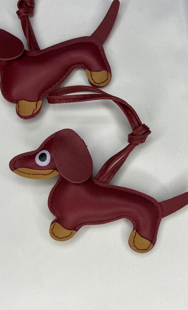leather doggy bag charm  Image 2 Preview