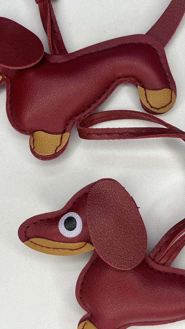 leather doggy bag charm  Image 4 Preview