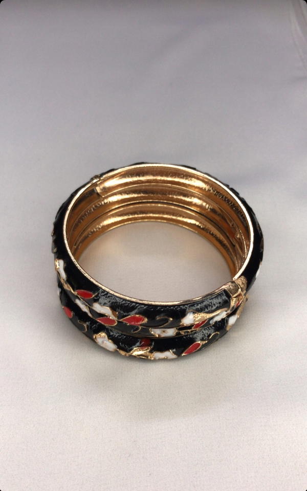 flower bangle (black) Image 5 Preview