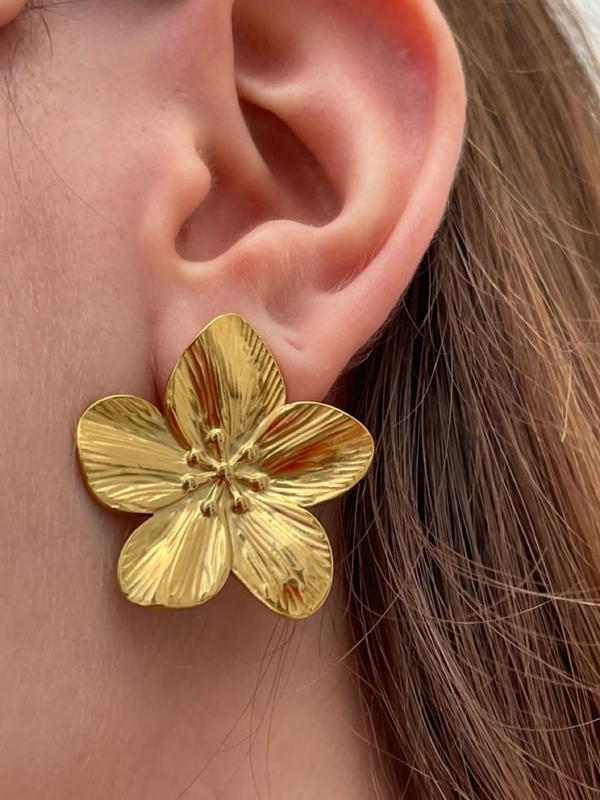 flower earrings  Image 5 Preview