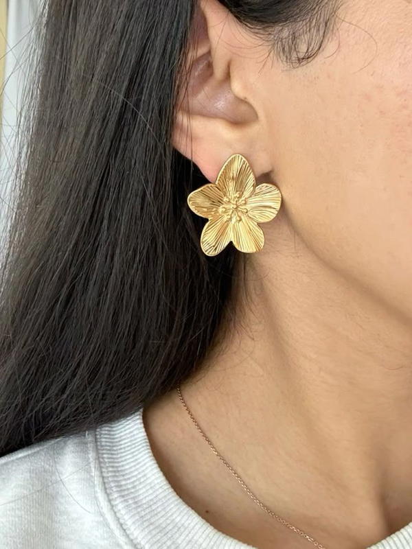 flower earrings  Image 7 Preview