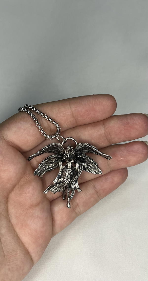 four winged angle necklace  Image 4 Preview