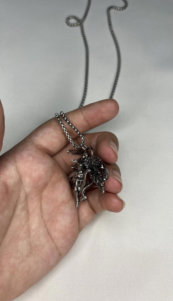 four winged angle necklace  Image 5 Preview