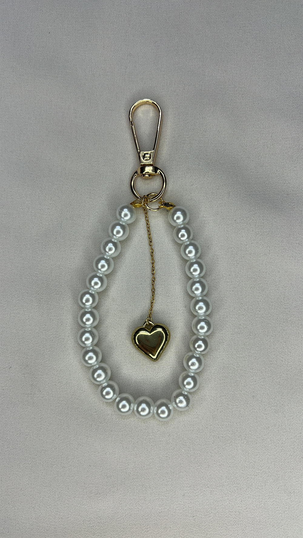 gold heart bag charm Preview Image