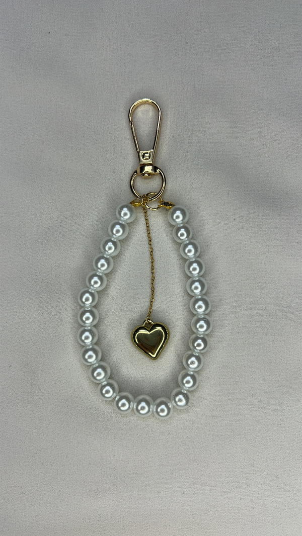 gold heart bag charm Image 1 Preview