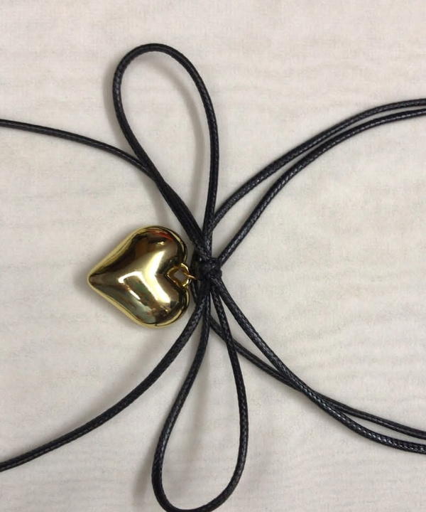 gold heart necklace  Image 2 Preview