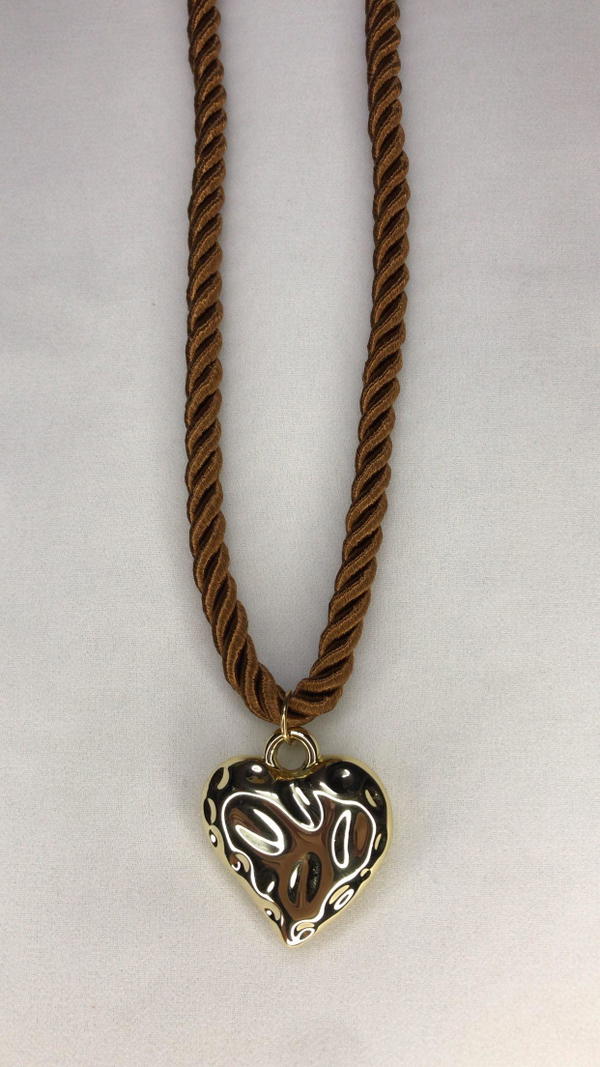 gold heart necklace  Image 2 Preview