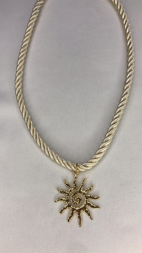 gold sun necklace  Image 2 Preview