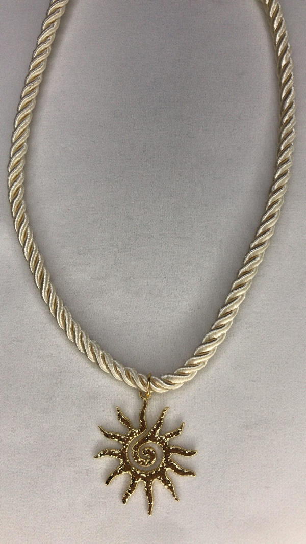 gold sun necklace  Image 3 Preview