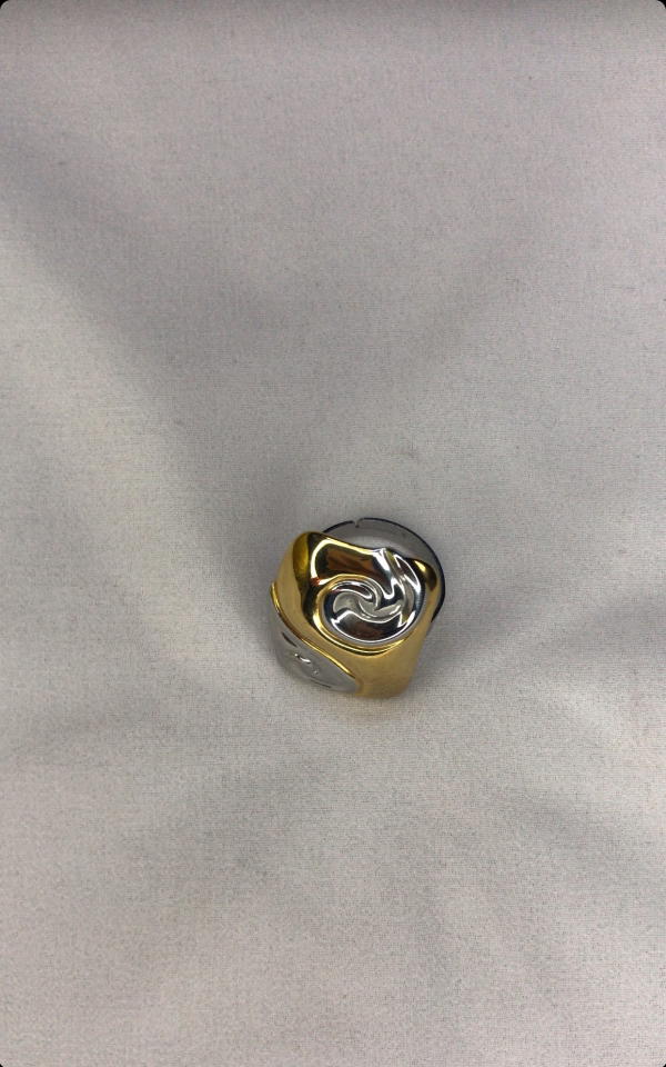 gold&silver spiral ring Image 5 Preview