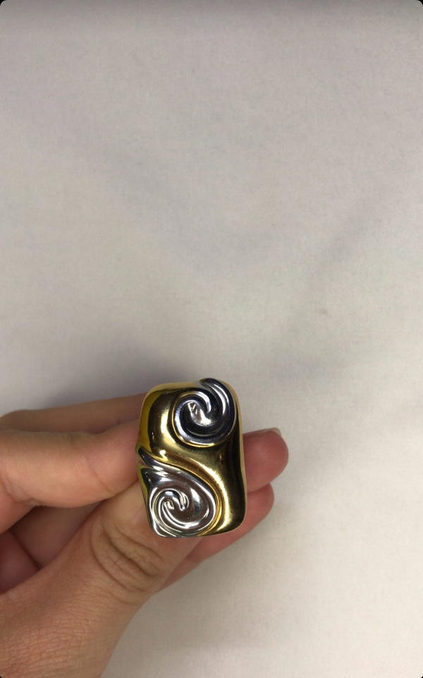 gold&silver spiral ring Image 6 Preview