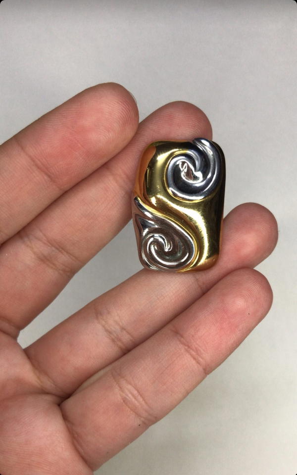 gold&silver spiral ring Image 9 Preview