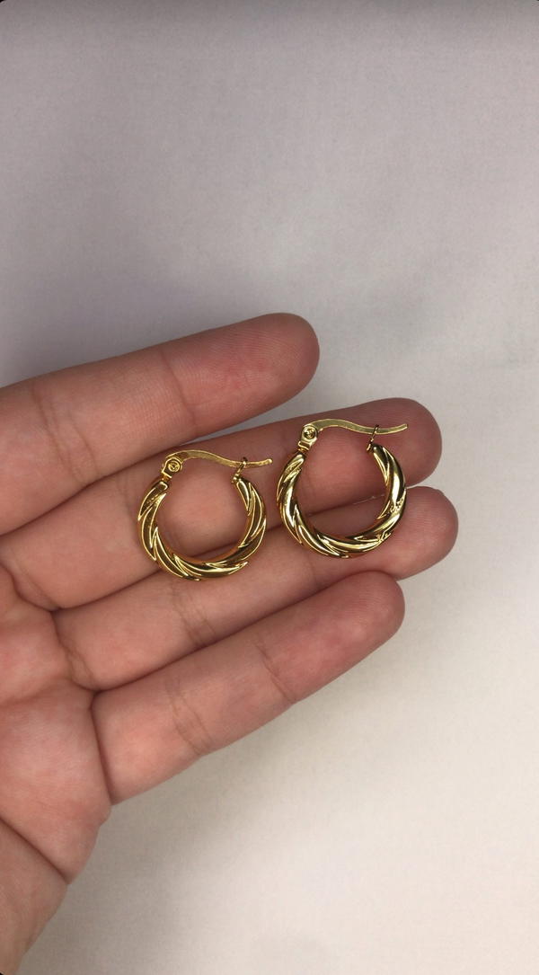 golden earrings  Image 4 Preview