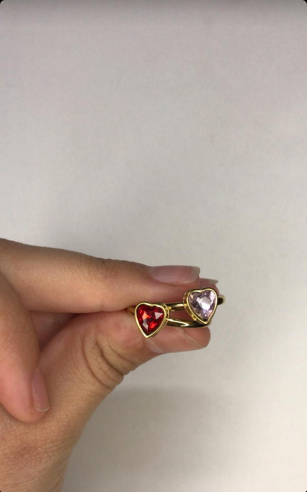 gold heart ring Image 4 Preview