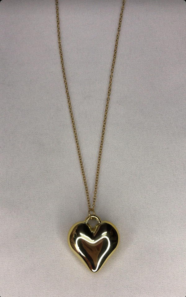 gold heart (stainless necklace) Image 1 Preview