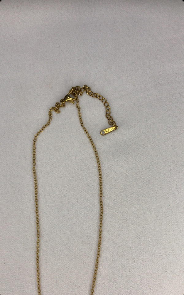 gold heart (stainless necklace) Image 3 Preview