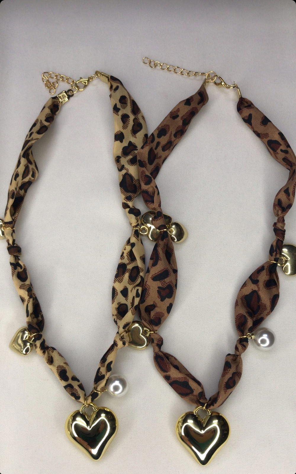 gold heart stain necklace  Preview Image