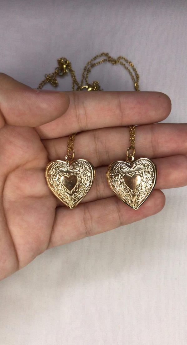 gold stainless locket  Image 2 Preview