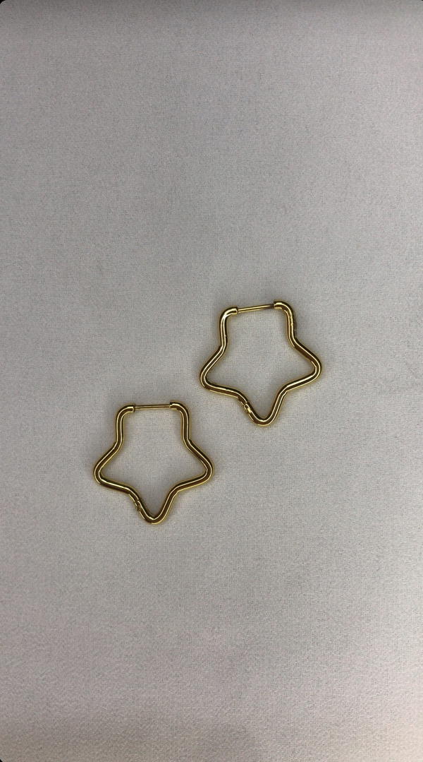 gold star hoops Image 1 Preview
