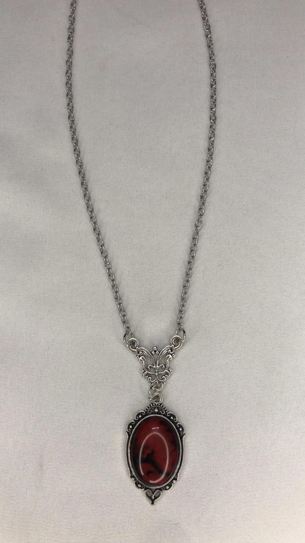 gothic red necklace (silver) Image 2 Preview