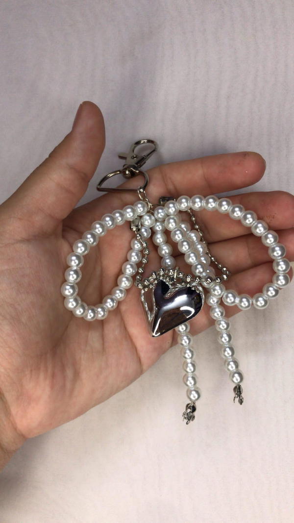 heart bag charm  Image 3 Preview