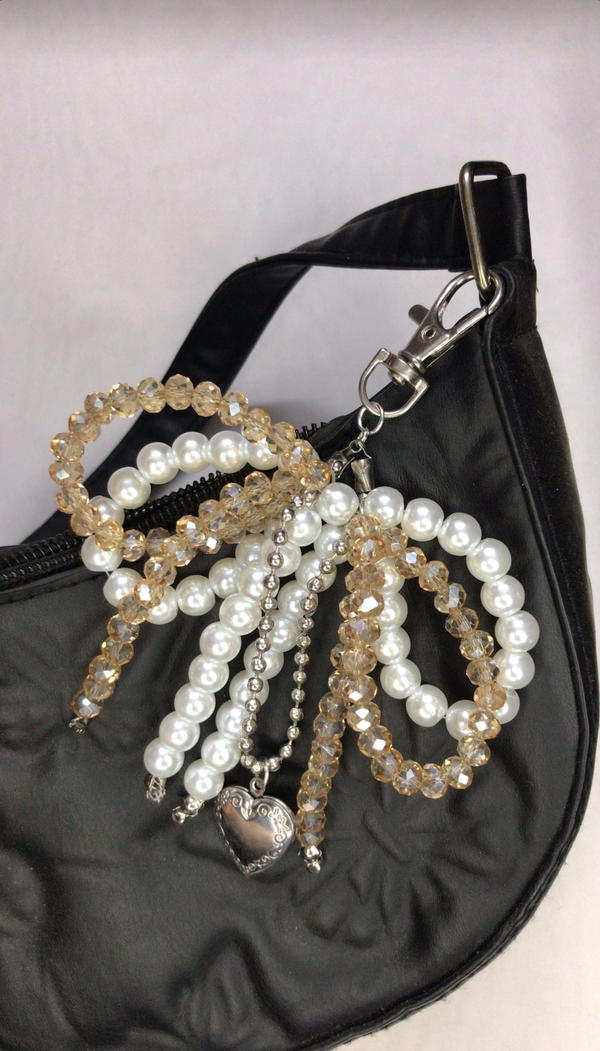 heart&bow bag charm  Image 2 Preview
