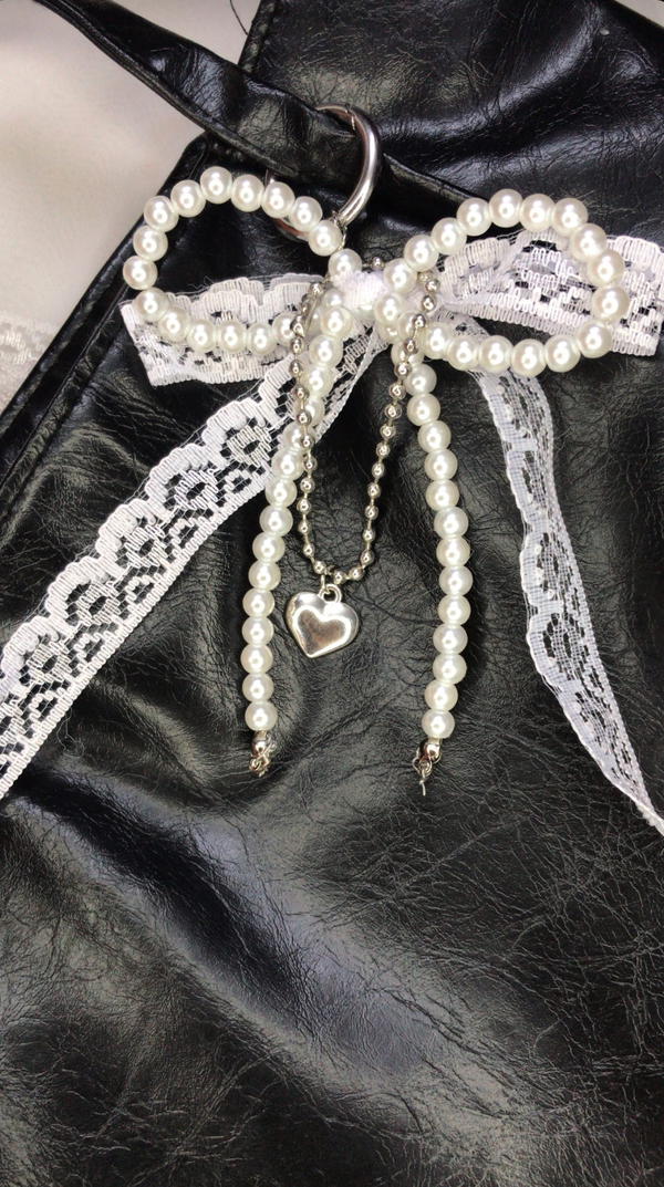 heart bag charm  Image 4 Preview