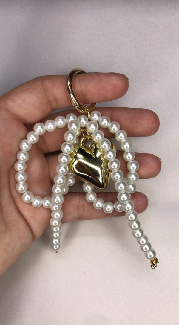 heart bag charm  Image 5 Preview