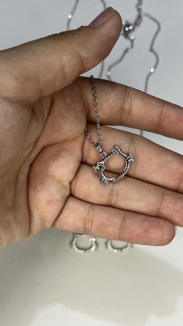hello kitty silver necklace  Image 6 Preview