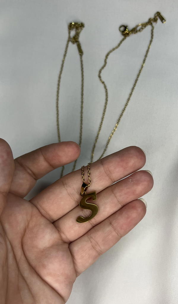 initial necklace  Image 5 Preview