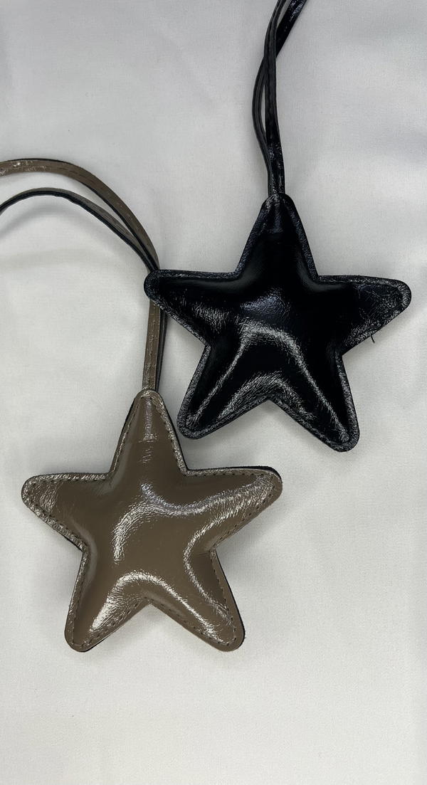 leather star bag charms  Image 1 Preview