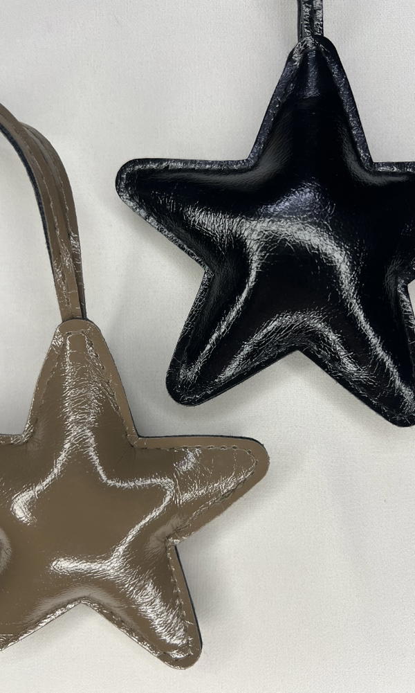 leather star bag charms  Image 3 Preview