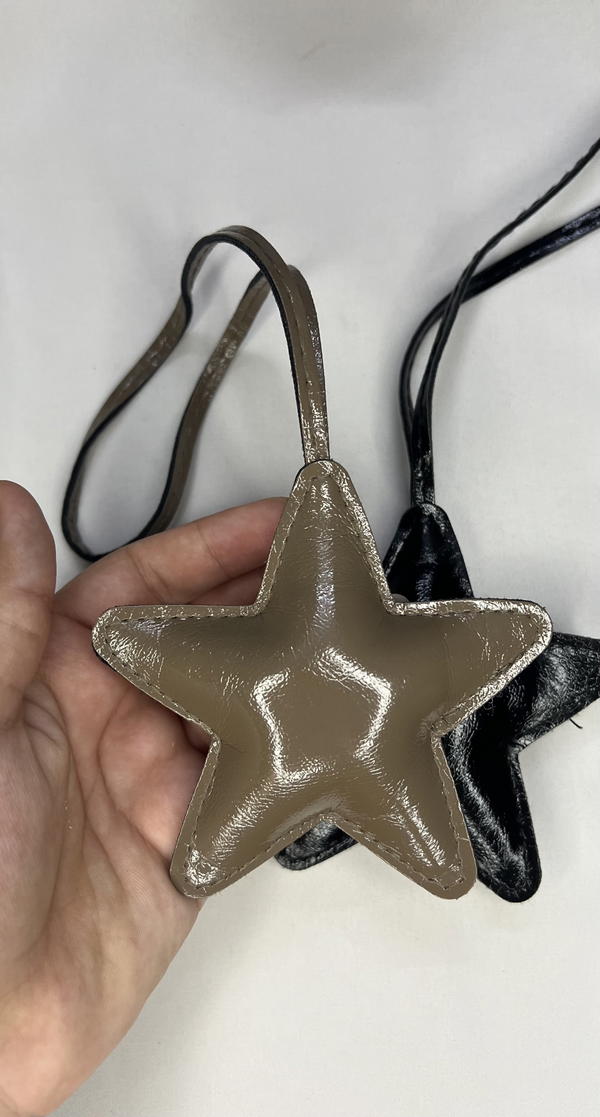 leather star bag charms  Image 4 Preview