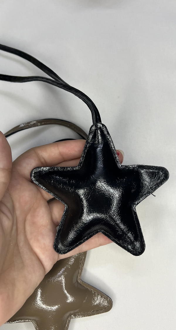 leather star bag charms  Image 5 Preview