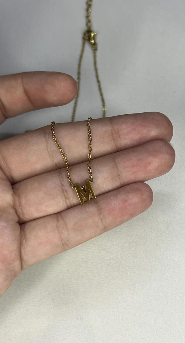 letter pendant necklace  Image 7 Preview