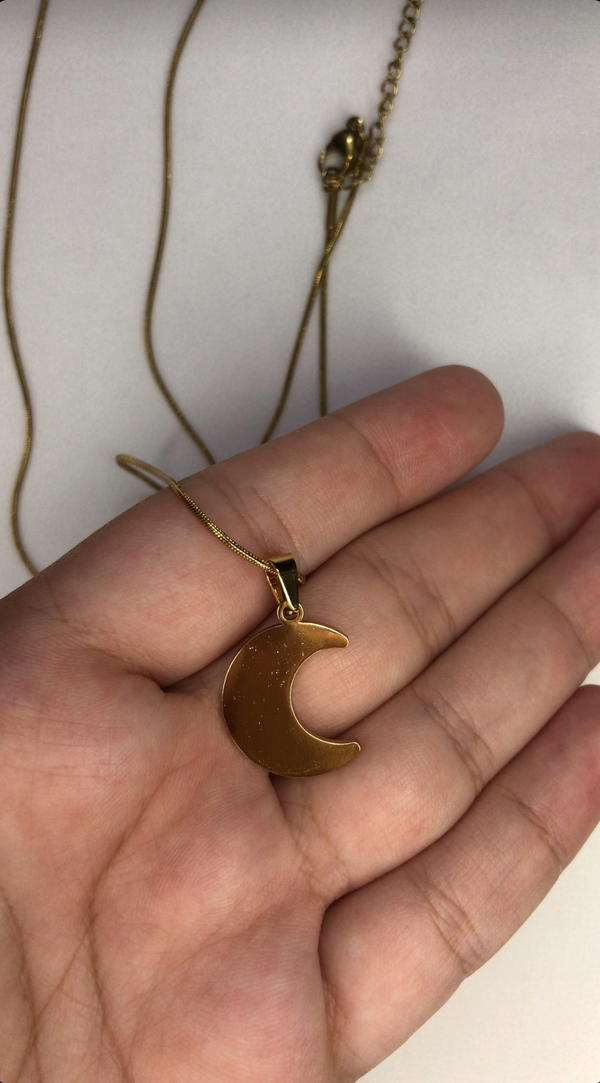 moon stainless necklace  Image 5 Preview