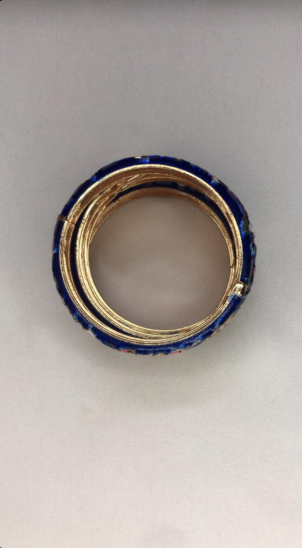 navy blue flower bangle  Image 3 Preview