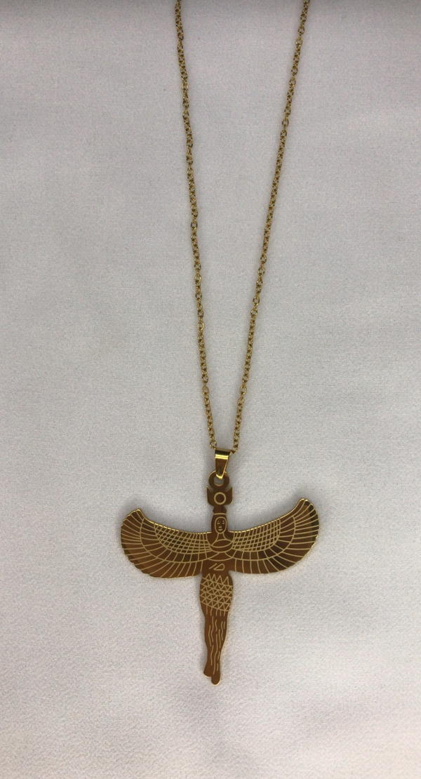 nefertiti gold necklace (stainless) Image 3 Preview