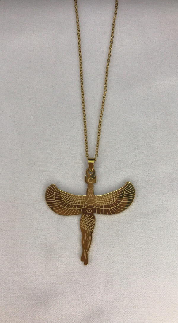 nefertiti gold necklace (stainless) Image 4 Preview