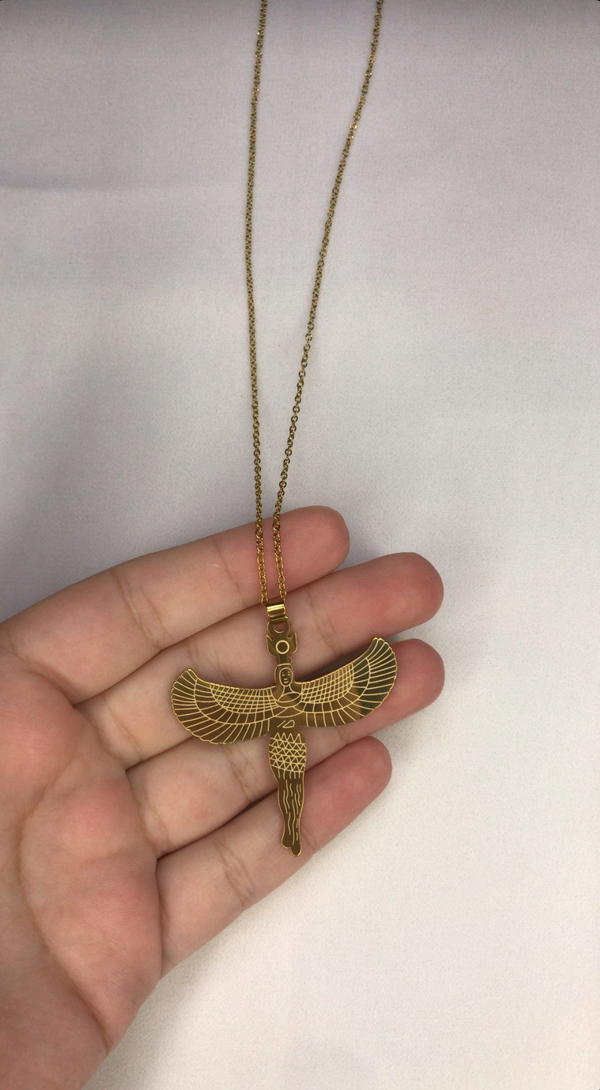 nefertiti gold necklace (stainless) Image 5 Preview