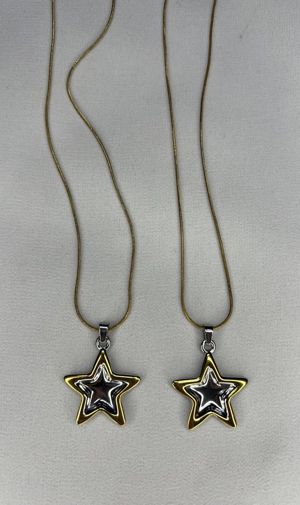 Gold&silver star necklace  Image 1 Preview