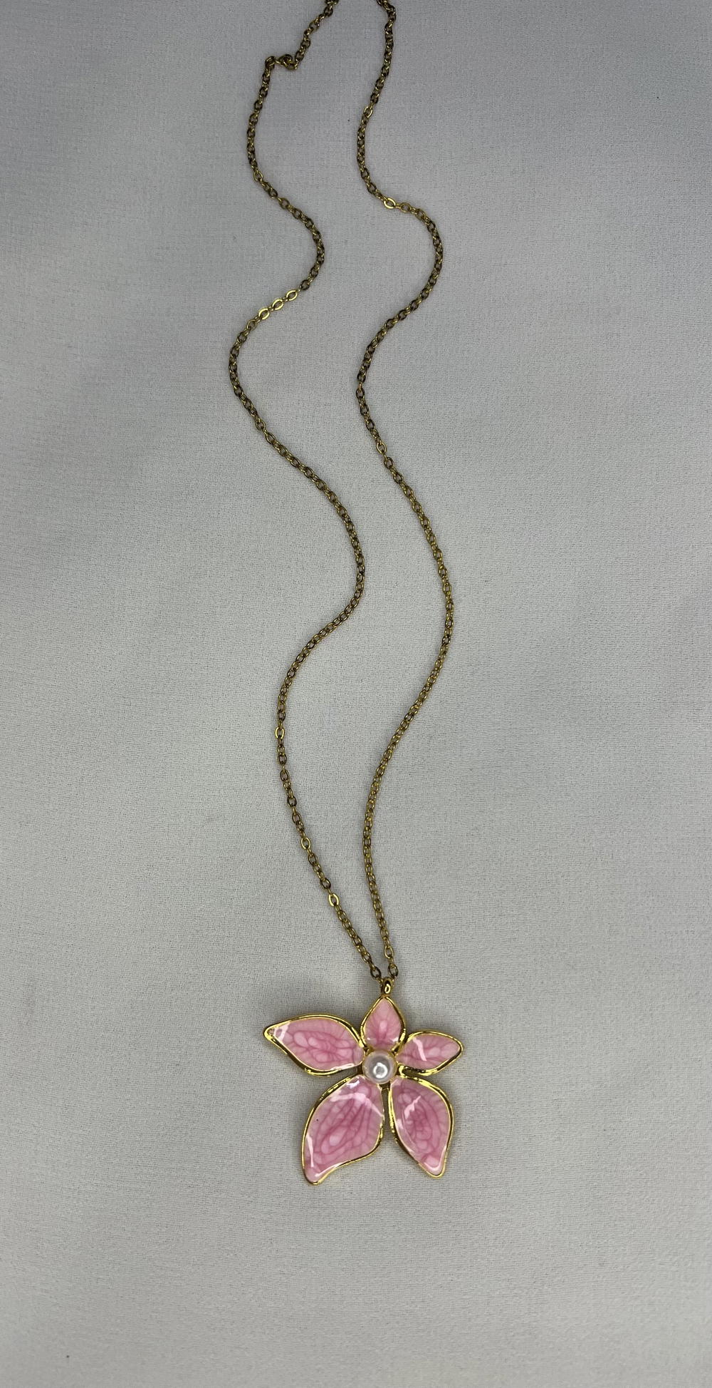 pink flower necklace  Preview Image